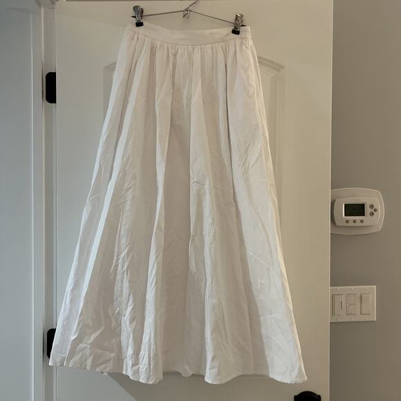 Nwt Commense Women's Linen Blend Long White Skirt Size Small - Picture 5 of 13